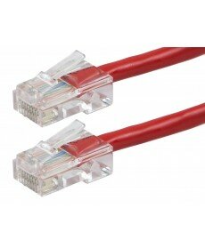Monoprice - ZEROboot Series Cat5e 24AWG UTP Ethernet Network Patch Cable, 3ft Red