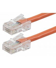 Monoprice - ZEROboot Series Cat6 24AWG UTP Ethernet Network Patch Cable, 2ft Orange