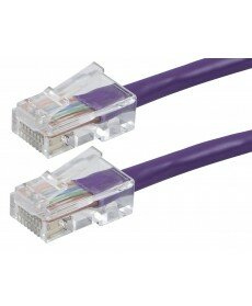 Monoprice - ZEROboot Series Cat6 24AWG UTP Ethernet Network Patch Cable, 5ft Purple