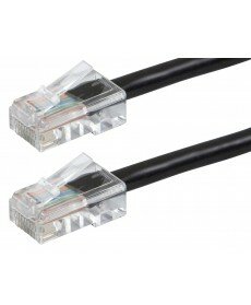 Monoprice - ZEROboot Series Cat6 24AWG UTP Ethernet Network Patch Cable, 7ft Black