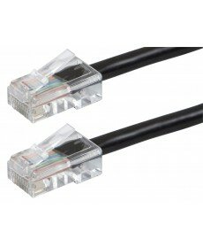 Monoprice - ZEROboot Series Cat6 24AWG UTP Ethernet Network Patch Cable, 50ft Black