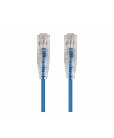 SlimRun™ Cat6 28AWG UTP Ethernet Network Cable, 1ft Blue 