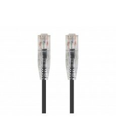 SlimRun™ Cat6 28AWG UTP Ethernet Network Cable, 14ft Black 
