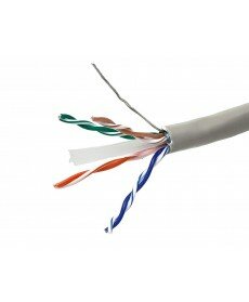 1000FT Cat 6 Bulk Bare Copper Ethernet Network Cable STP, Solid, In-Wall Rated (CM), 550MHz, 23AWG - Gray - GENERIC