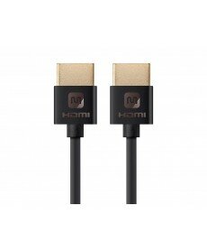 Monoprice - Ultra Slim Series High Speed HDMI® Cable, 1ft Black