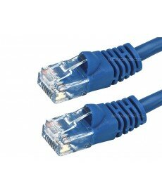 Monoprice 100FT 24AWG Cat5e 350MHz UTP Bare Copper Ethernet Network Cable - Blue