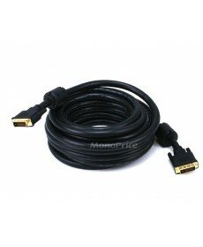Monoprice - 25ft 24AWG CL2 Dual Link DVI-D Cable - Black
