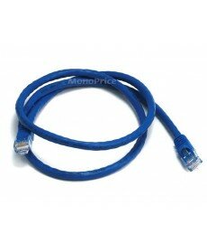 Monoprice 3FT Cat6 550MHz UTP Ethernet Network Cable - Blue