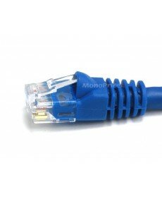 Monoprice 25FT 24AWG Cat6 550MHz UTP Ethernet Bare Copper Network Cable - Blue 