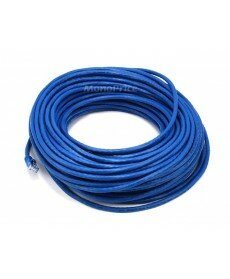 100FT 24AWG Cat6 550MHz UTP Ethernet Bare Copper Network Cable - Blue