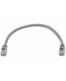 Monoprice - 1FT 24AWG Cat5e 350MHz UTP Bare Copper Ethernet Network Cable - Gray