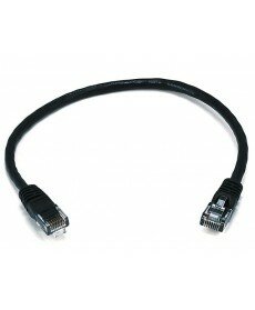Monoprice - 1FT 24AWG Cat5e 350MHz UTP Bare Copper Ethernet Network Cable - Black