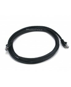 Monoprice 7FT Cat5e 350MHz UTP Ethernet Network Cable - Black
