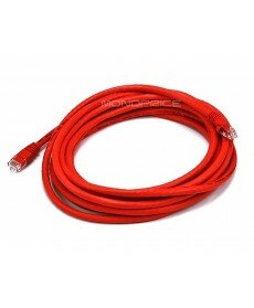 Monoprice Cat6 24AWG UTP Ethernet Network Patch Cable, 14ft Red
