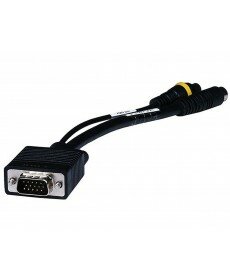 Monoprice - VGA to S-Video/RCA (Composite) Adapter Cable - Black