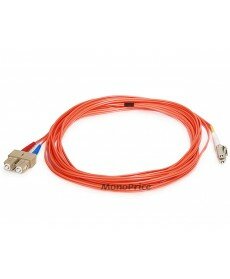 Monoprice Fiber Optic Cable, LC/SC, OM1, Multi Mode, Duplex - 5 meter (62.5/125 Type) - Orange