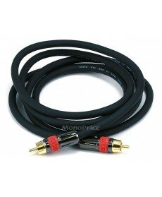 Monoprice 6ft High-quality Coaxial Audio/Video RCA CL2 Rated Cable - RG6/U 75ohm (for S/PDIF, Digital Coax, Subwoofer & Composite Video)