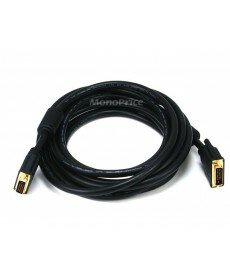 Monoprice 15ft 28AWG CL2 Dual Link DVI-D Cable - Black