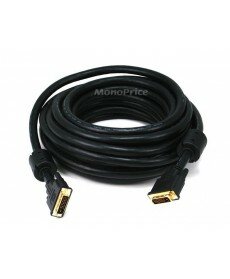 Monoprice - 35ft 24AWG CL2 Dual Link DVI-D Cable - Black