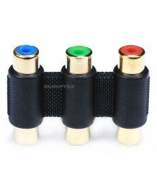 Monoprice 3-RCA RGB Coupler for Component Video Cable Extension