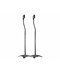 Monoprice Adjustable Height 5 lb. Capacity Speaker Stands (Pair) Black