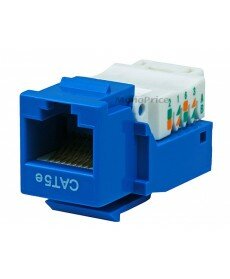 Monoprice Cat5E RJ-45 Toolless Keystone Jack in Blue