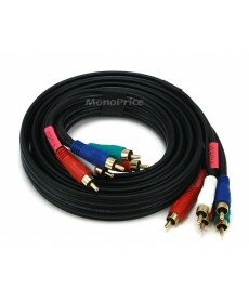 6ft 22AWG 5-RCA Component Video/Audio Coaxial Cable (RG-59/U)
