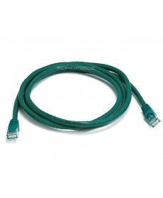 Monoprice 5FT 24AWG Cat6 550MHz UTP Ethernet Bare Copper Network Cable - Green