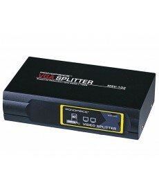 Monoprice - 2-Way SVGA VGA Splitter Amplifier Multiplier 400 MHz - Black