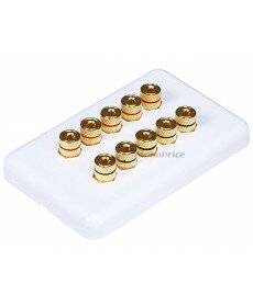 High Quality Banana Binding Post Wall Plate for 5 Speaker - Coupler Type