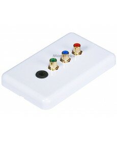 Monoprice 3 RCA Component / Toslink Optical Wall Plate (RGB Component + Toslink) - Coupler Type (Rev. 1.2)