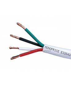Monoprice Access™ Series 12AWG CL2 Rated 4-Conductor Speaker Wire, 100ft For In-Wall Installation