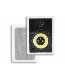 Monoprice - 8-inch Kevlar 2-Way In-Wall Speakers (Pair) - 80W Nominal, 120W Max