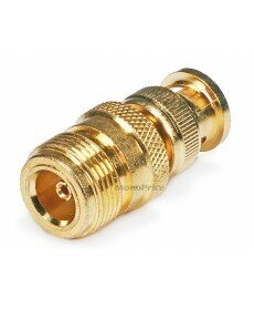 Monoprice BNC Male to N Female Adaptor - Gold Plated