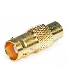 Monoprice BNC Female to RCA Female Adaptor - Gold Plated