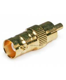 Monoprice BNC Female to RCA Male Adaptor - Gold Plated