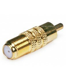 Monoprice RCA Male to F Female Adaptor - Gold Plated