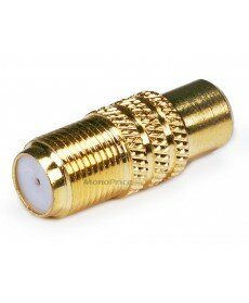 Monoprice RCA Female to F Female Adaptor - Gold Plated