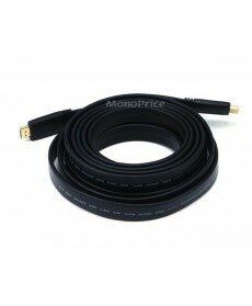 Commercial Series Flat High Speed HDMI® Cable, 15ft Black