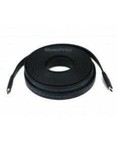 Commercial Series Flat Standard HDMI® Cable, 35ft Black