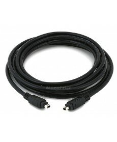Monoprice IEEE-1394 FireWire iLink DV Cable 4P-4P M/M - 10ft (BLACK)