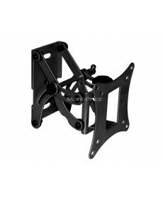 Adjustable Tilt & Swivel Wall Mount Bracket for LCD LED (Max 66Lbs, 10~30inch) - BLACK