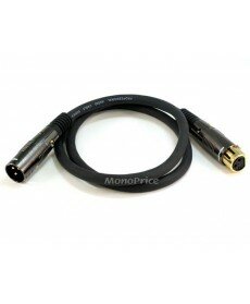 Monoprice 3ft Premier Series XLR Male to XLR Female 16AWG Cable (Gold Plated) [Microphone & Interconnect]