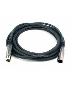 Monoprice 15ft Premier Series XLR Male to XLR Female 16AWG Cable (Gold Plated) [Microphone & Interconnect]