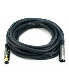 25ft XLR Male to XLR Female 16AWG Cable Gold Plated Microphone & Interconnect