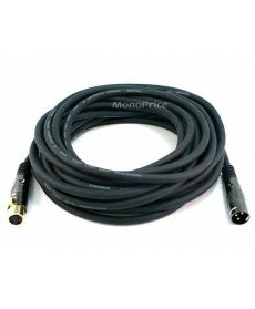 Monoprice 35ft Premier Series XLR Male to XLR Female 16AWG Cable (Gold Plated) [Microphone & Interconnect]