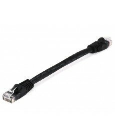 Monoprice - 0.5FT 24AWG Cat5e 350MHz UTP Bare Copper Ethernet Network Cable - Black