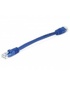 Monoprice - 0.5FT 24AWG Cat5e 350MHz UTP Bare Copper Ethernet Network Cable - Blue
