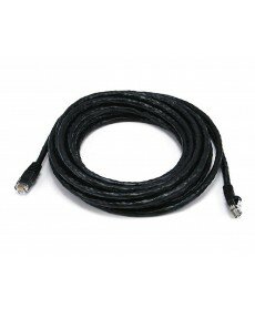Monoprice Cat6 24AWG UTP Ethernet Network Patch Cable, 20ft Black