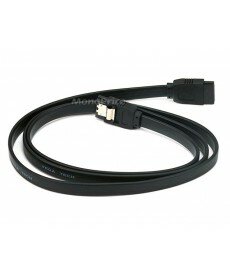 Monoprice - 36inch SATA 6Gbps Cable w/Locking Latch - Black